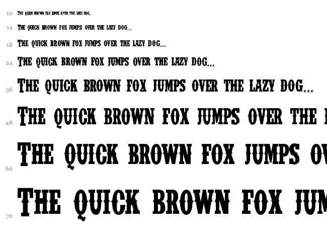 IFC Insane Rodeo font waterfall